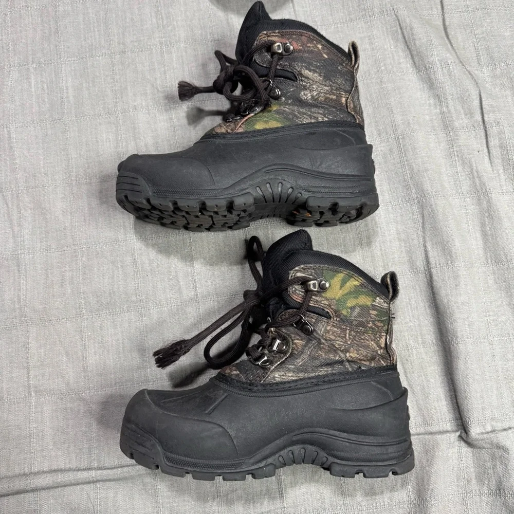 Northside Camo Insulated Snow Boots Thermolite Hunting Boys Size 1